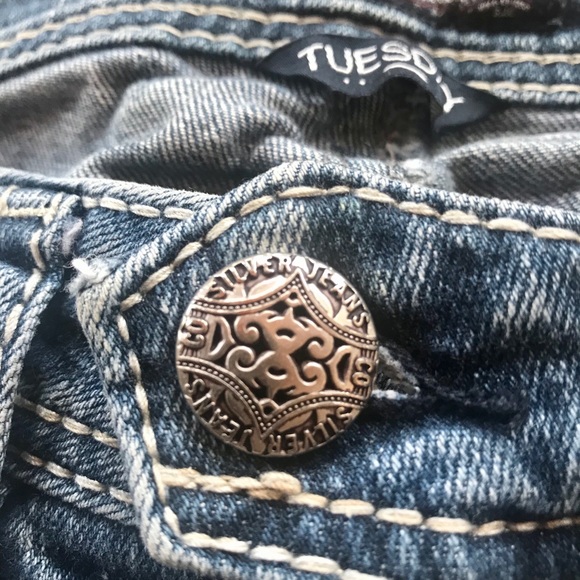 Silver Denim Jeans - Picture 3 of 11